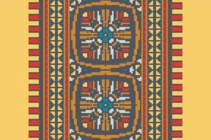Tissue Dupatta Seamless Australian aboriginal pattern Motif embroidery, Pixel Ikat embroidery Design for Print lace pattern turkish ceramic ancient egypt art jacquard pattern vector