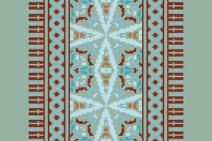 Tissue Dupatta Seamless Australian aboriginal pattern Motif embroidery, Pixel Ikat embroidery Design for Print scarf hijab pattern kerchief Pixel Ikat Silk kurti model mughal patterns vector