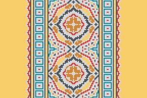 Tissue Dupatta Seamless Australian aboriginal pattern Motif embroidery, Pixel Ikat embroidery Design for Print tie dyeing pillowcase sambal puri kurti mughal architecture vector