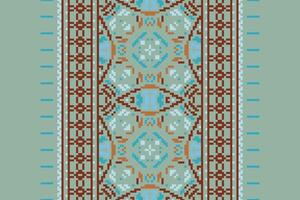Tissue Dupatta Seamless Australian aboriginal pattern Motif embroidery, Pixel Ikat embroidery Design for Print australian curtain pattern geometric pillow model kurti mughal flowers vector