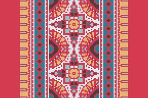 Tissue Dupatta Seamless Mughal architecture Motif embroidery, Pixel Ikat embroidery Design for Print kurta pattern mughal motifs tapestry pattern floral repeat vector