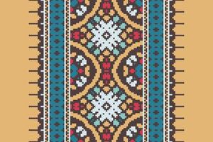 Tissue Dupatta Seamless Mughal architecture Motif embroidery, Pixel Ikat embroidery Design for Print jacquard slavic pattern folklore pattern kente arabesque vector