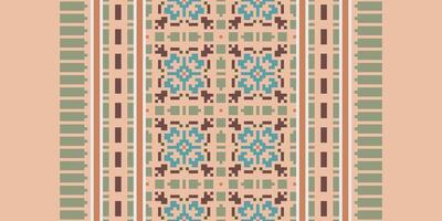 Patchwork pattern Seamless Native American, Motif embroidery, Pixel Ikat embroidery Design for Print kurta pattern mughal motifs tapestry pattern floral repeat vector
