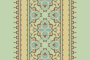 Tissue Dupatta Seamless Scandinavian pattern Motif embroidery, Pixel Ikat embroidery Design for Print lace pattern seamless pattern vintage shibori jacquard seamless vector