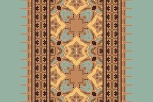 Tissue Dupatta Seamless Scandinavian pattern Motif embroidery, Pixel Ikat embroidery Design for Print jacquard slavic pattern folklore pattern kente arabesque vector