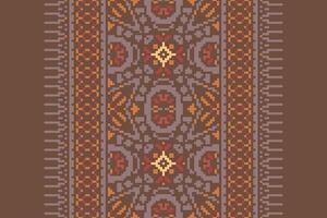 Peruvian pattern Seamless Bandana print silk Motif embroidery, Pixel Ikat embroidery Design for Print australian curtain pattern geometric pillow model kurti mughal flowers vector