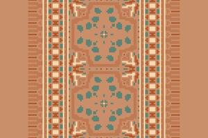 Peruvian pattern Seamless Australian aboriginal pattern Motif embroidery, Pixel Ikat embroidery Design for Print indigenous art aboriginal art pattern floral kurti mughal border vector