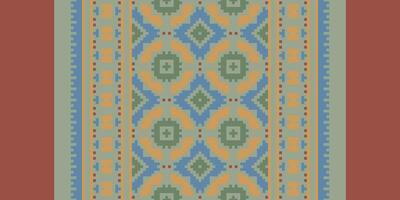 Patchwork pattern Seamless Native American, Motif embroidery, Pixel Ikat embroidery Design for Print jacquard slavic pattern folklore pattern kente arabesque vector