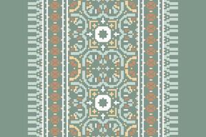 Peruvian pattern Seamless Australian aboriginal pattern Motif embroidery, Pixel Ikat embroidery Design for Print tie dyeing pillowcase sambal puri kurti mughal architecture vector