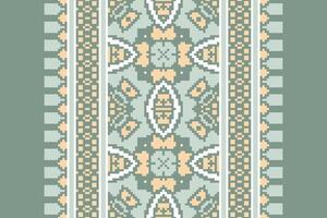 Peruvian pattern Seamless Australian aboriginal pattern Motif embroidery, Pixel Ikat embroidery Design for Print tapestry floral kimono repeat pattern lacing spanish motif vector