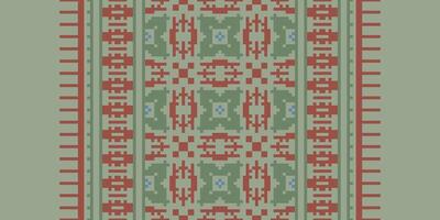 Patchwork pattern Seamless Native American, Motif embroidery, Pixel Ikat embroidery Design for Print figure tribal ink on cloth patola sari vector