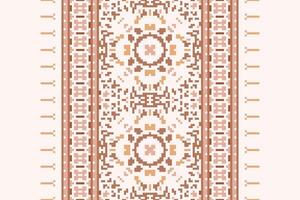 Peruvian pattern Seamless Mughal architecture Motif embroidery, Pixel Ikat embroidery Design for Print scarf hijab pattern kerchief Pixel Ikat Silk kurti model mughal patterns vector