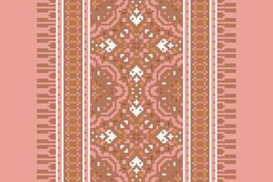 Peruvian pattern Seamless Mughal architecture Motif embroidery, Pixel Ikat embroidery Design for Print indonesian batik motif embroidery native american kurta mughal design vector
