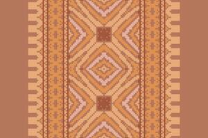 Peruvian pattern Seamless Mughal architecture Motif embroidery, Pixel Ikat embroidery Design for Print tie dyeing pillowcase sambal puri kurti mughal architecture vector