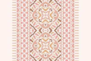 Peruvian pattern Seamless Mughal architecture Motif embroidery, Pixel Ikat embroidery Design for Print indigenous art aboriginal art pattern floral kurti mughal border vector
