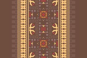 Peruvian pattern Seamless Scandinavian pattern Motif embroidery, Pixel Ikat embroidery Design for Print tie dyeing pillowcase sambal puri kurti mughal architecture vector