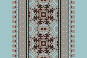 Peruvian pattern Seamless Scandinavian pattern Motif embroidery, Pixel Ikat embroidery Design for Print figure tribal ink on cloth patola sari vector