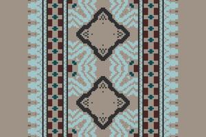 Peruvian pattern Seamless Scandinavian pattern Motif embroidery, Pixel Ikat embroidery Design for Print border embroidery ancient egypt vector