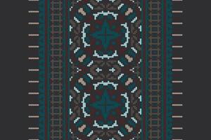 Peruvian pattern Seamless Scandinavian pattern Motif embroidery, Pixel Ikat embroidery Design for Print pattern vintage flower folk navajo patchwork pattern vector