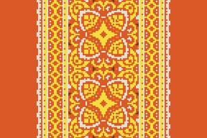 Patola sari Seamless Native American, Motif embroidery, Pixel Ikat embroidery Design for Print scandinavian pattern saree ethnic nativity gypsy pattern vector