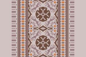 Patola sari Seamless Native American, Motif embroidery, Pixel Ikat embroidery Design for Print tie dyeing pillowcase sambal puri kurti mughal architecture vector