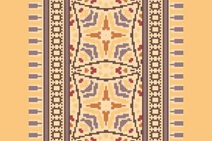 Patola sari Seamless Native American, Motif embroidery, Pixel Ikat embroidery Design for Print scandinavian pattern saree ethnic nativity gypsy pattern vector