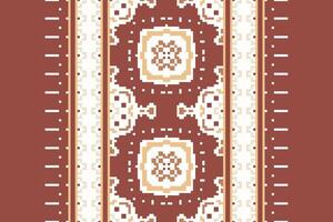 Patola sari Seamless Native American, Motif embroidery, Pixel Ikat embroidery Design for Print Texture fabric saree sari carpet. kurta patola saree vector