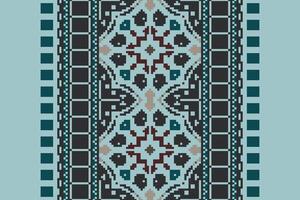 Peruvian pattern Seamless Scandinavian pattern Motif embroidery, Pixel Ikat embroidery Design for Print scandinavian pattern saree ethnic nativity gypsy pattern vector
