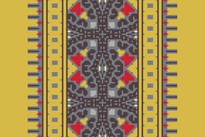 Patola sari Seamless Australian aboriginal pattern Motif embroidery, Pixel Ikat embroidery Design for Print scandinavian pattern saree ethnic nativity gypsy pattern vector