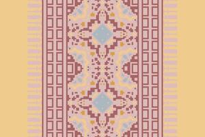 Patola sari Seamless Mughal architecture Motif embroidery, Pixel Ikat embroidery Design for Print scarf hijab pattern kerchief Pixel Ikat Silk kurti model mughal patterns vector