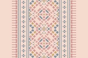 Patola sari Seamless Mughal architecture Motif embroidery, Pixel Ikat embroidery Design for Print indonesian batik motif embroidery native american kurta mughal design vector