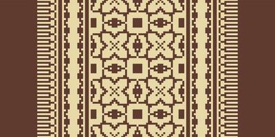 Patchwork pattern Seamless Bandana print silk Motif embroidery, Pixel Ikat embroidery Design for Print indigenous art aboriginal art pattern floral kurti mughal border vector