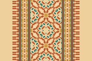 Patola sari Seamless Scandinavian pattern Motif embroidery, Pixel Ikat embroidery Design for Print lace pattern turkish ceramic ancient egypt art jacquard pattern vector