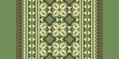 Patchwork pattern Seamless Bandana print silk Motif embroidery, Pixel Ikat embroidery Design for Print kurta pattern mughal motifs tapestry pattern floral repeat vector