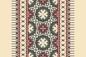 Kilim Pattern Seamless Native American, Motif embroidery, Pixel Ikat embroidery Design for Print pattern vintage flower folk navajo patchwork pattern vector