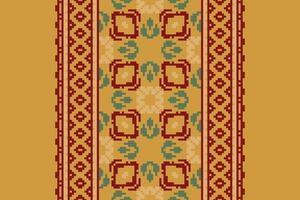 Kilim Pattern Seamless Bandana print silk Motif embroidery, Pixel Ikat embroidery Design for Print kurta pattern mughal motifs tapestry pattern floral repeat vector