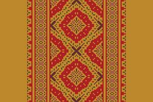 Kilim Pattern Seamless Australian aboriginal pattern Motif embroidery, Pixel Ikat embroidery Design for Print tapestry floral kimono repeat pattern lacing spanish motif vector