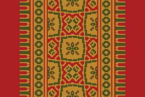 Kilim Pattern Seamless Australian aboriginal pattern Motif embroidery, Pixel Ikat embroidery Design for Print scarf hijab pattern kerchief Pixel Ikat Silk kurti model mughal patterns vector