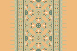 Kilim Pattern Seamless Australian aboriginal pattern Motif embroidery, Pixel Ikat embroidery Design for Print Texture fabric saree sari carpet. kurta patola saree vector