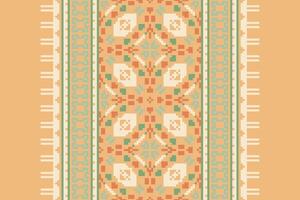 Kilim Pattern Seamless Australian aboriginal pattern Motif embroidery, Pixel Ikat embroidery Design for Print endless arabesque cloth dupatta shawl bandana print silk kurta men vector