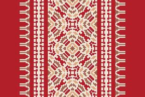 Kilim Pattern Seamless Mughal architecture Motif embroidery, Pixel Ikat embroidery Design for Print Texture fabric saree sari carpet. kurta patola saree vector