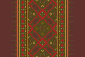 Kilim Pattern Seamless Scandinavian pattern Motif embroidery, Pixel Ikat embroidery Design for Print endless arabesque cloth dupatta shawl bandana print silk kurta men vector