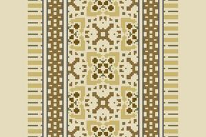 Kilim Pattern Seamless Mughal architecture Motif embroidery, Pixel Ikat embroidery Design for Print figure tribal ink on cloth patola sari vector