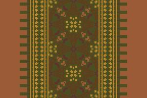 Kilim Pattern Seamless Scandinavian pattern Motif embroidery, Pixel Ikat embroidery Design for Print kurta pattern mughal motifs tapestry pattern floral repeat vector