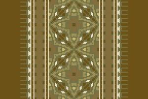 Kilim Pattern Seamless Scandinavian pattern Motif embroidery, Pixel Ikat embroidery Design for Print Texture fabric saree sari carpet. kurta patola saree vector