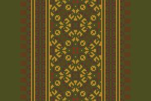 Kilim Pattern Seamless Scandinavian pattern Motif embroidery, Pixel Ikat embroidery Design for Print indonesian batik motif embroidery native american kurta mughal design vector