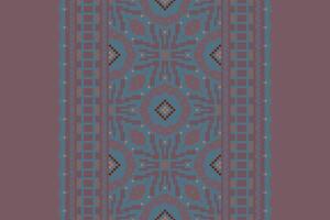 Kilim Pattern Seamless Scandinavian pattern Motif embroidery, Pixel Ikat embroidery Design for Print pattern vintage flower folk navajo patchwork pattern vector