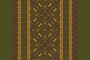 Kilim Pattern Seamless Scandinavian pattern Motif embroidery, Pixel Ikat embroidery Design for Print tie dyeing pillowcase sambal puri kurti mughal architecture vector