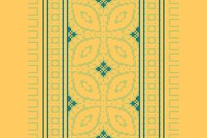 Kilim Pattern Seamless Scandinavian pattern Motif embroidery, Pixel Ikat embroidery Design for Print scandinavian pattern saree ethnic nativity gypsy pattern vector