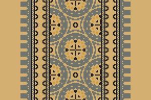 Dupatta Pattern Seamless Native American, Motif embroidery, Pixel Ikat embroidery Design for Print australian curtain pattern geometric pillow model kurti mughal flowers vector